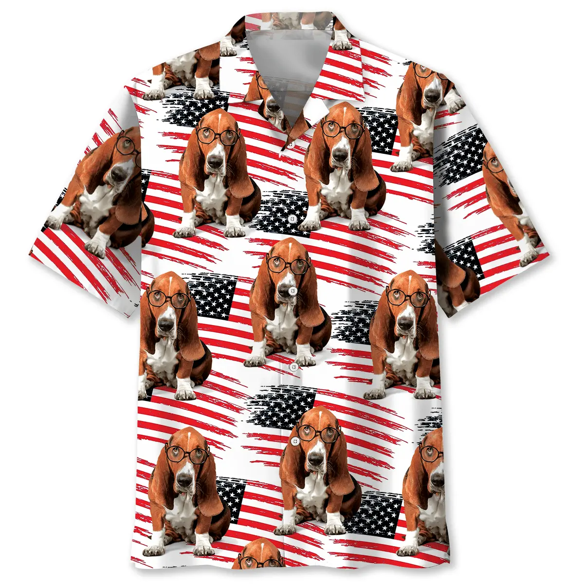 American Basset Hound Hawaiian Shirt HWVB2763033 - VnBuy