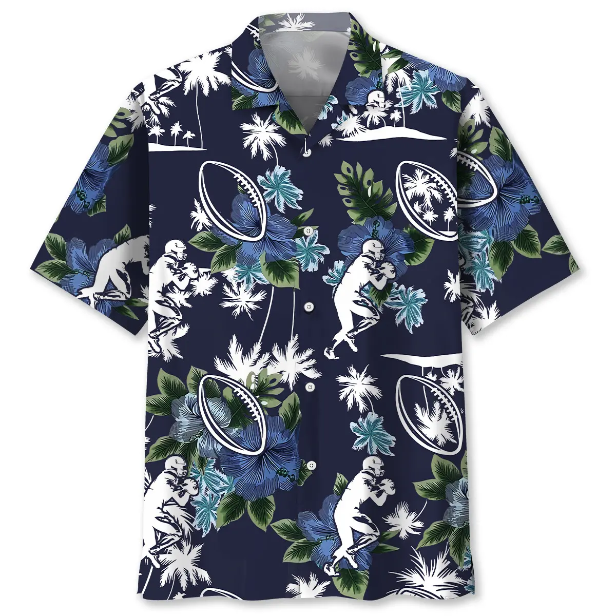 American Football Blue Nature Hawaiian Shirt HWVB2763786 - VnBuy