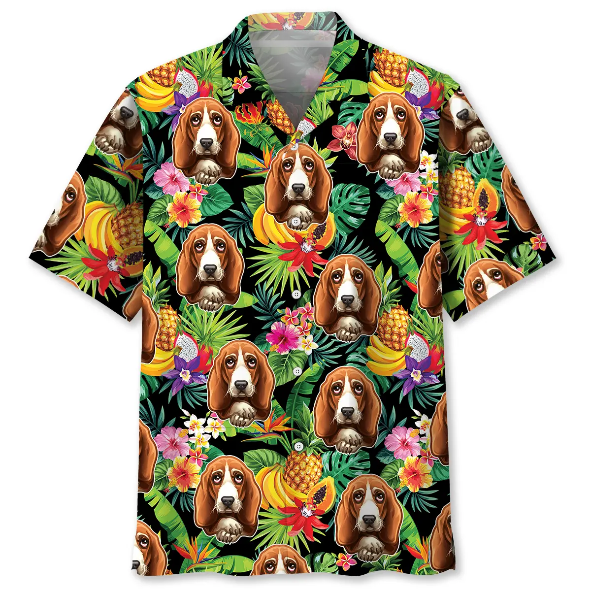 Basset Hound Fruits Hawaiian Shirt HWVB2763037 - VnBuy