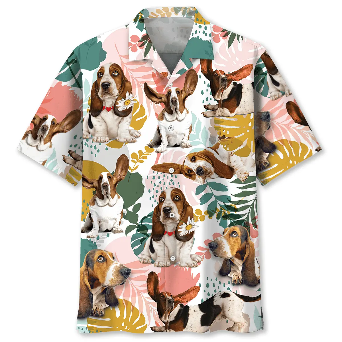 Basset Hound Tropical Hawaiian Shirt HWVB2763035 - VnBuy