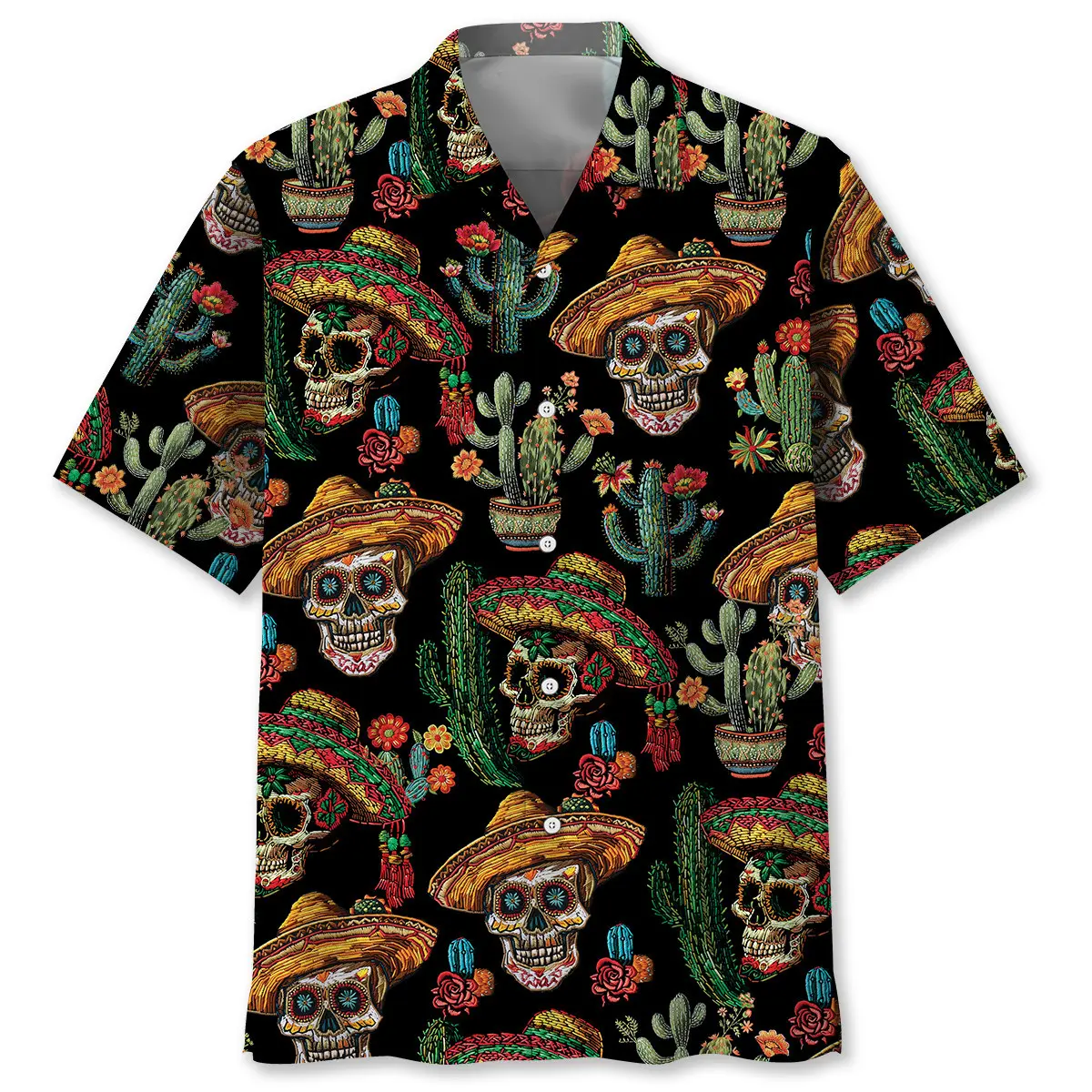 Cactus Skull Hawaiian Shirt HWVB2763737 - VnBuy