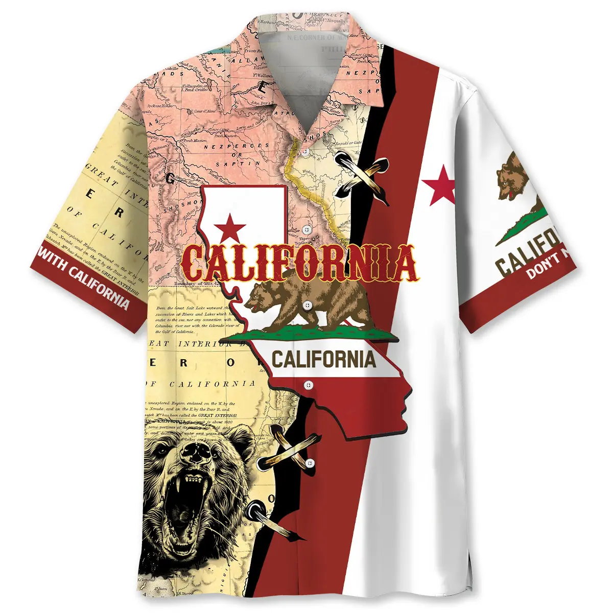 California Proud Hawaiian Shirt HWVB2763761 - VnBuy