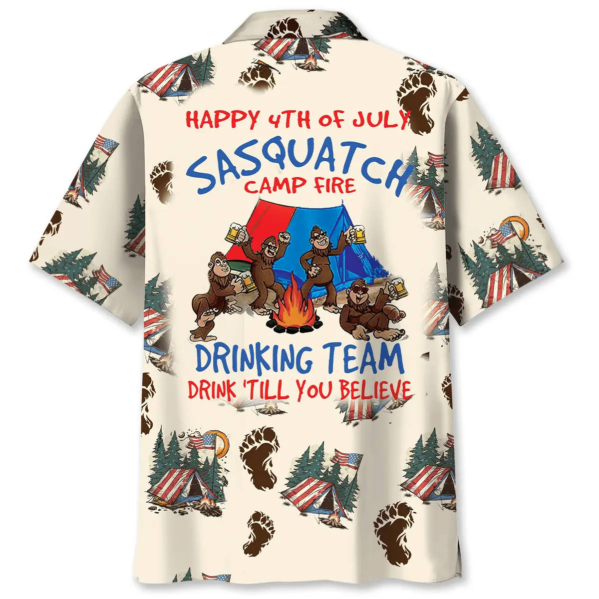 Camping Team 4th of July Camp Fire Hawaiian Shirt HWVB2763974 - VnBuy