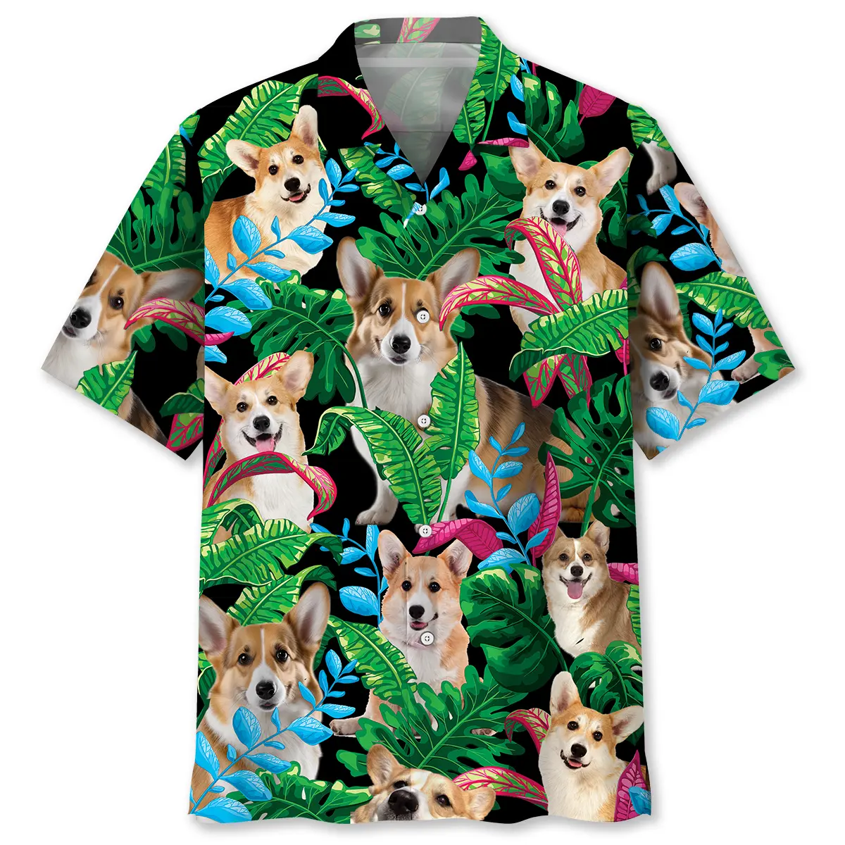 Corgi Tropical Hawaiian Shirt HWVB2763050 - VnBuy