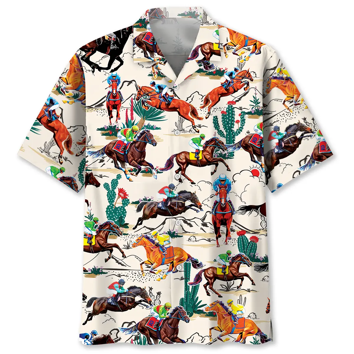 Desert Horse Racing Hawaiian Shirt HWVB2763048 - VnBuy
