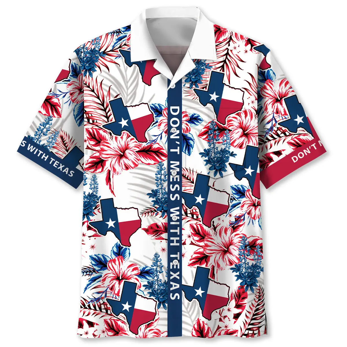 Don't Mess With Texas Pocket Hawaiian Shirt HWVB2763985 - VnBuy