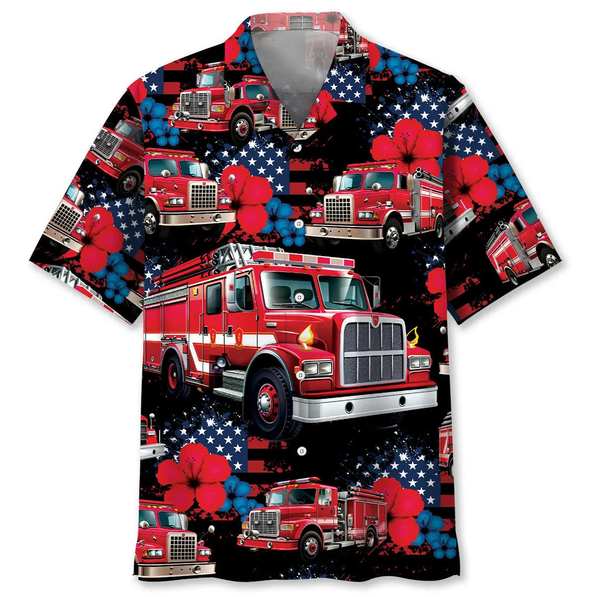 Fire Truck American Hawaiian Shirt HWVB2763731 - VnBuy