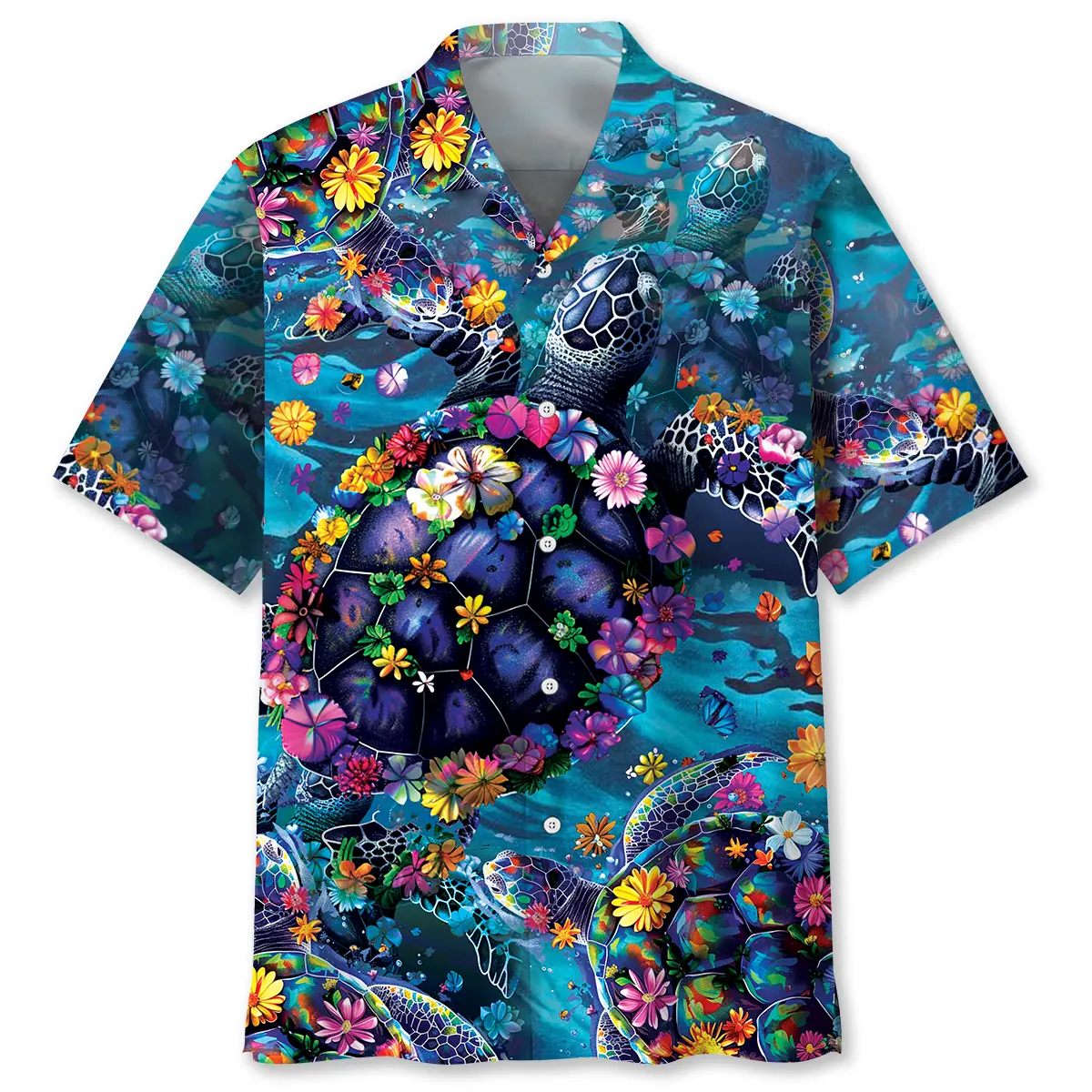 Floral Turtle Hawaiian Shirt HWVB2763756 - VnBuy