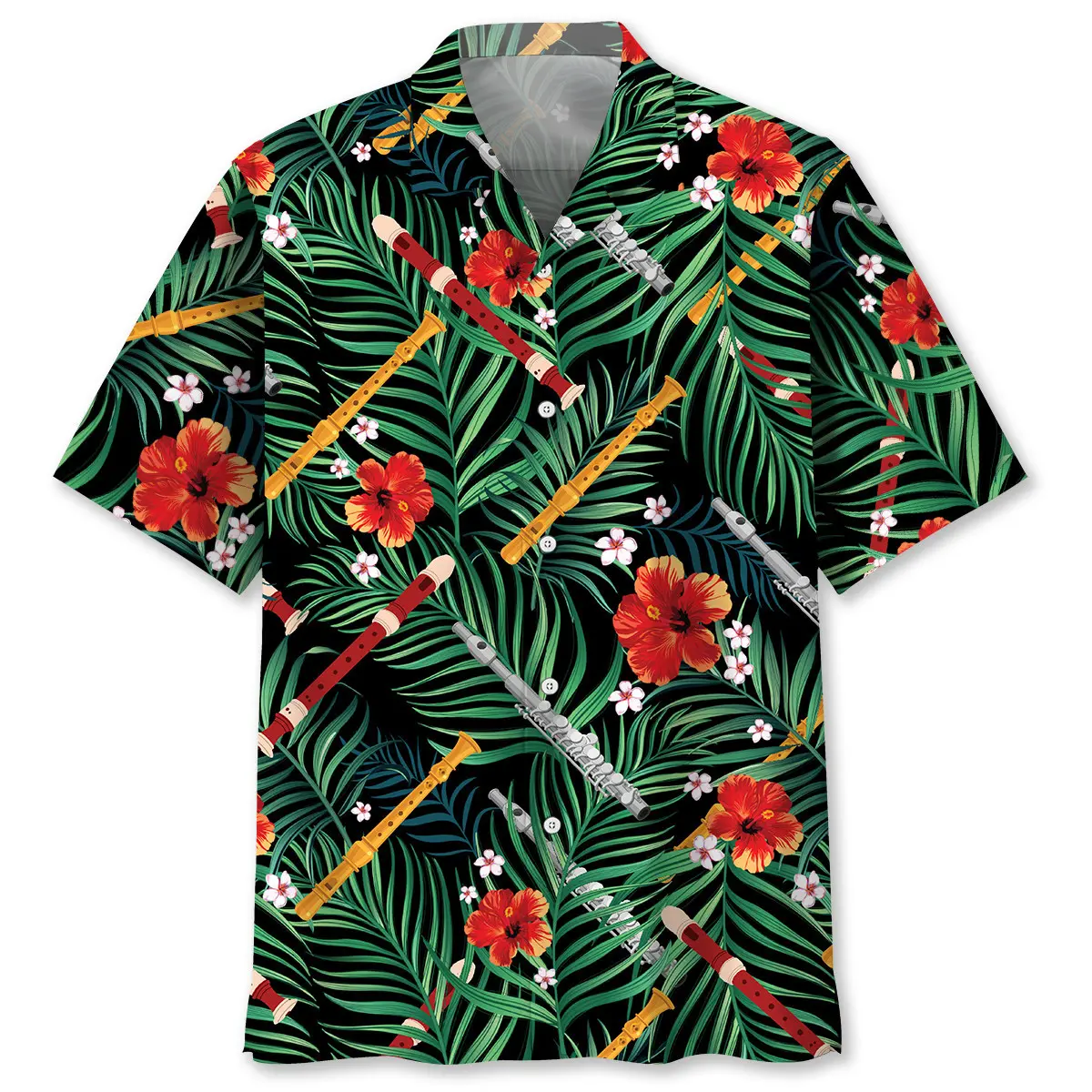 Flute Tropical Hawaiian Shirt HWVB2764022 - VnBuy