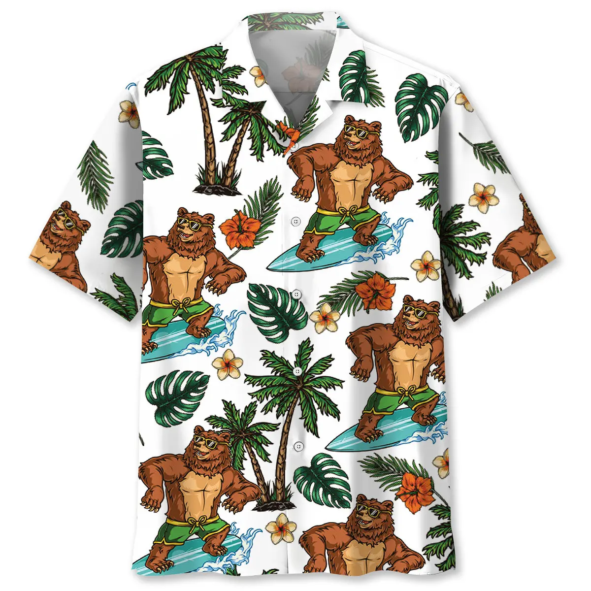 Funny Bear Surfing Hawaiian Shirt HWVB2763762 - VnBuy