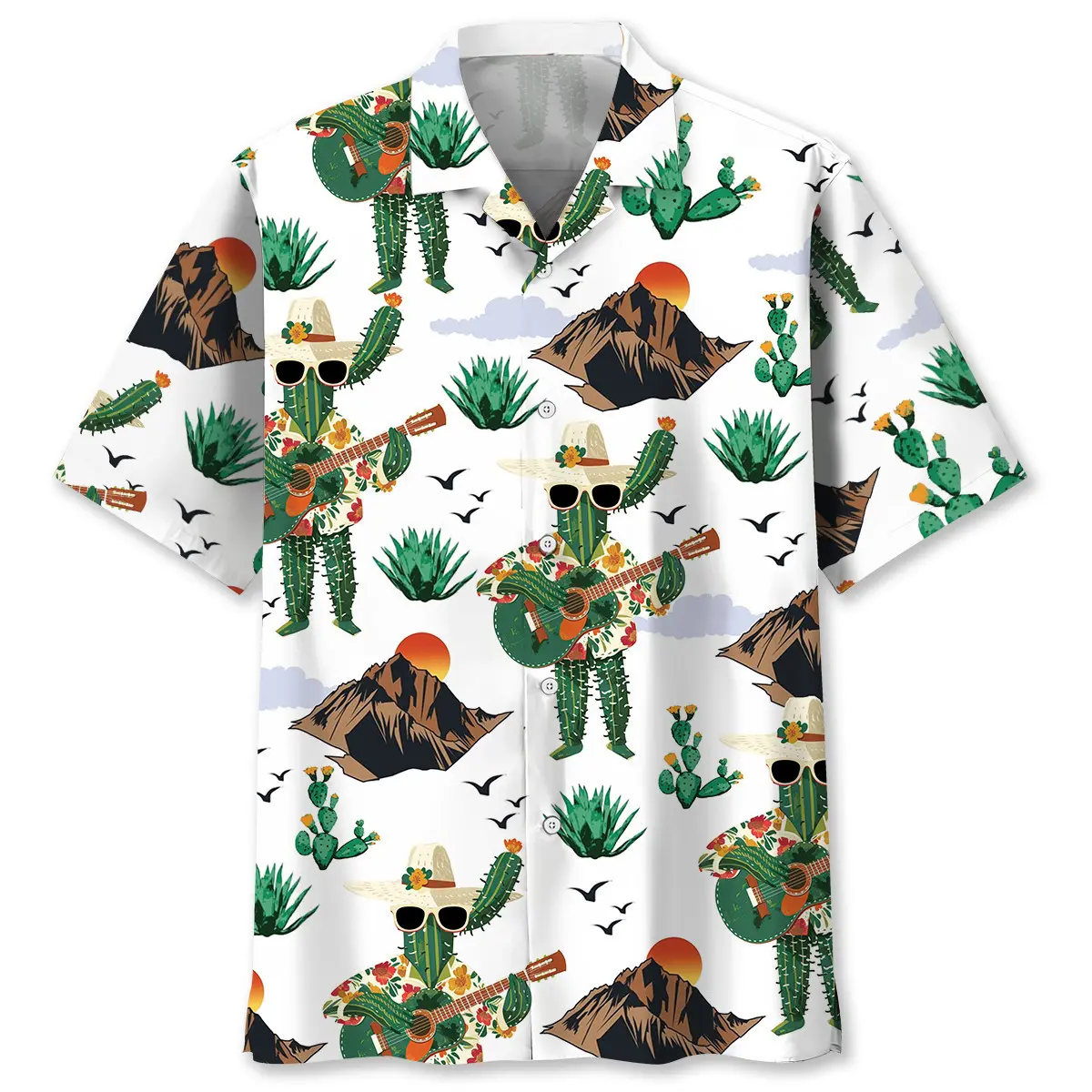 Funny Cactus Guitar Hawaiian Shirt HWVB2763740 - VnBuy