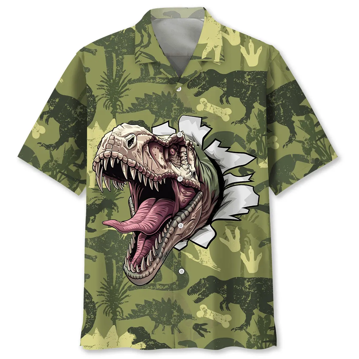 Funny Dinosaur Surfing Hawaiian Shirt HWVB2763963 - VnBuy
