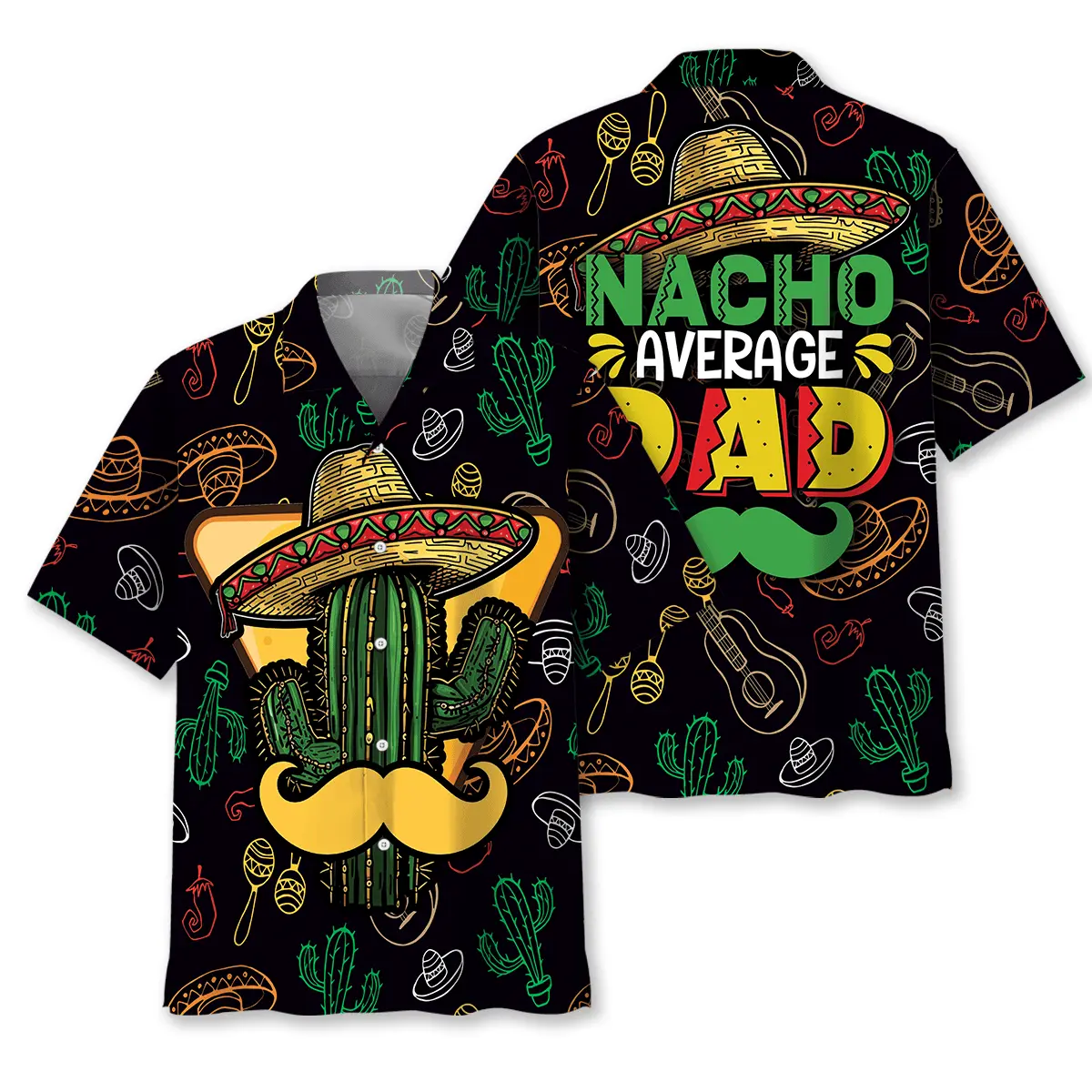 Funny Nacho Average Dad Hawaiian Shirt HWVB2763915 - VnBuy