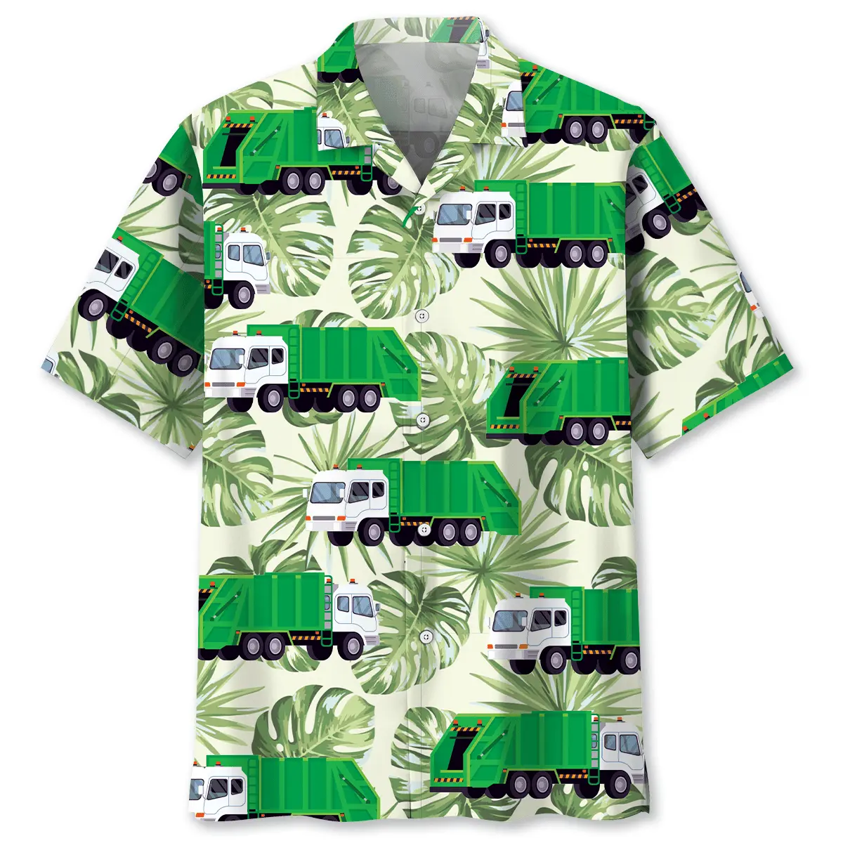 Garbage Truck Green Hawaiian Shirt HWVB2764002 - VnBuy