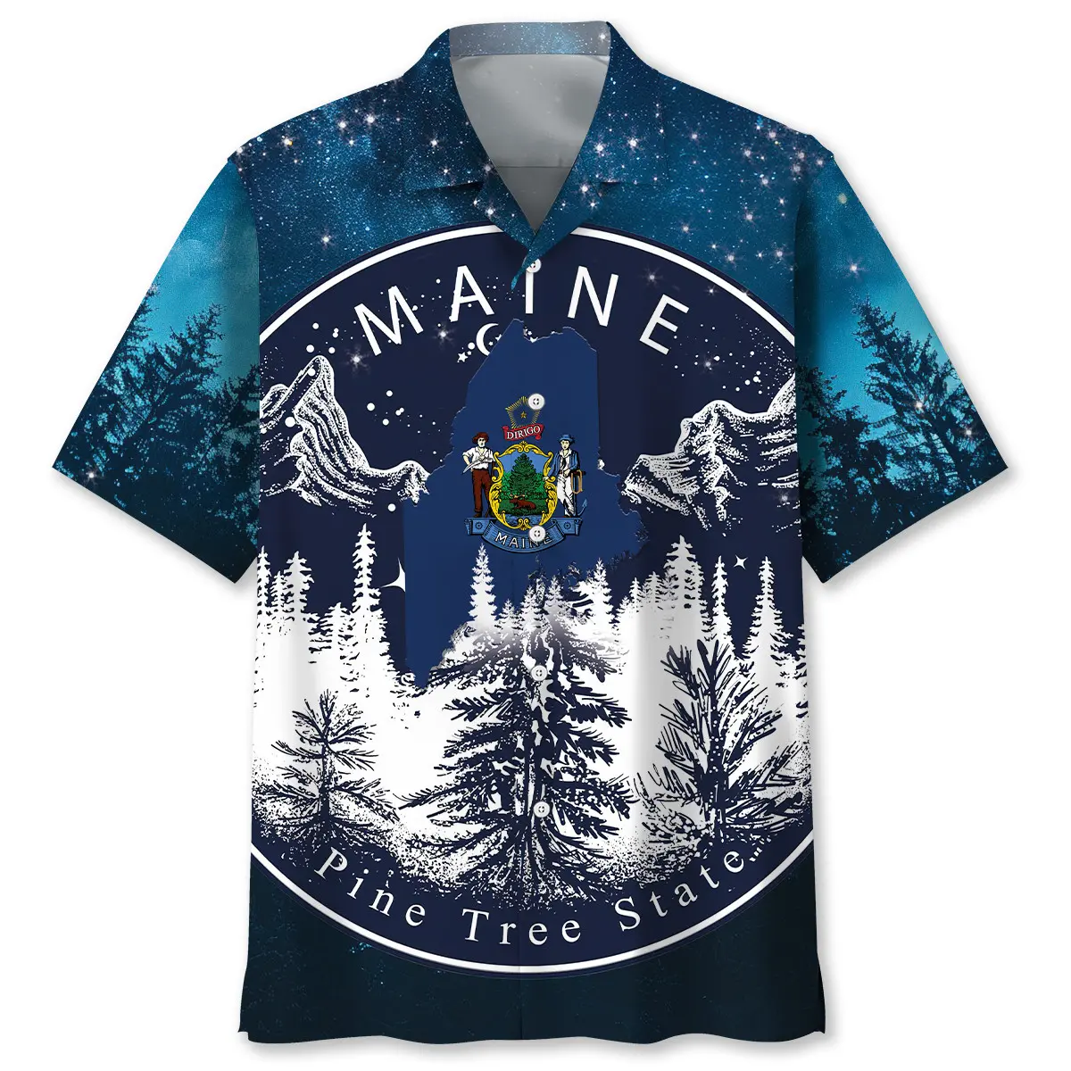 Maine Proud State Night Hawaiian Shirt HWVB2763943 - VnBuy