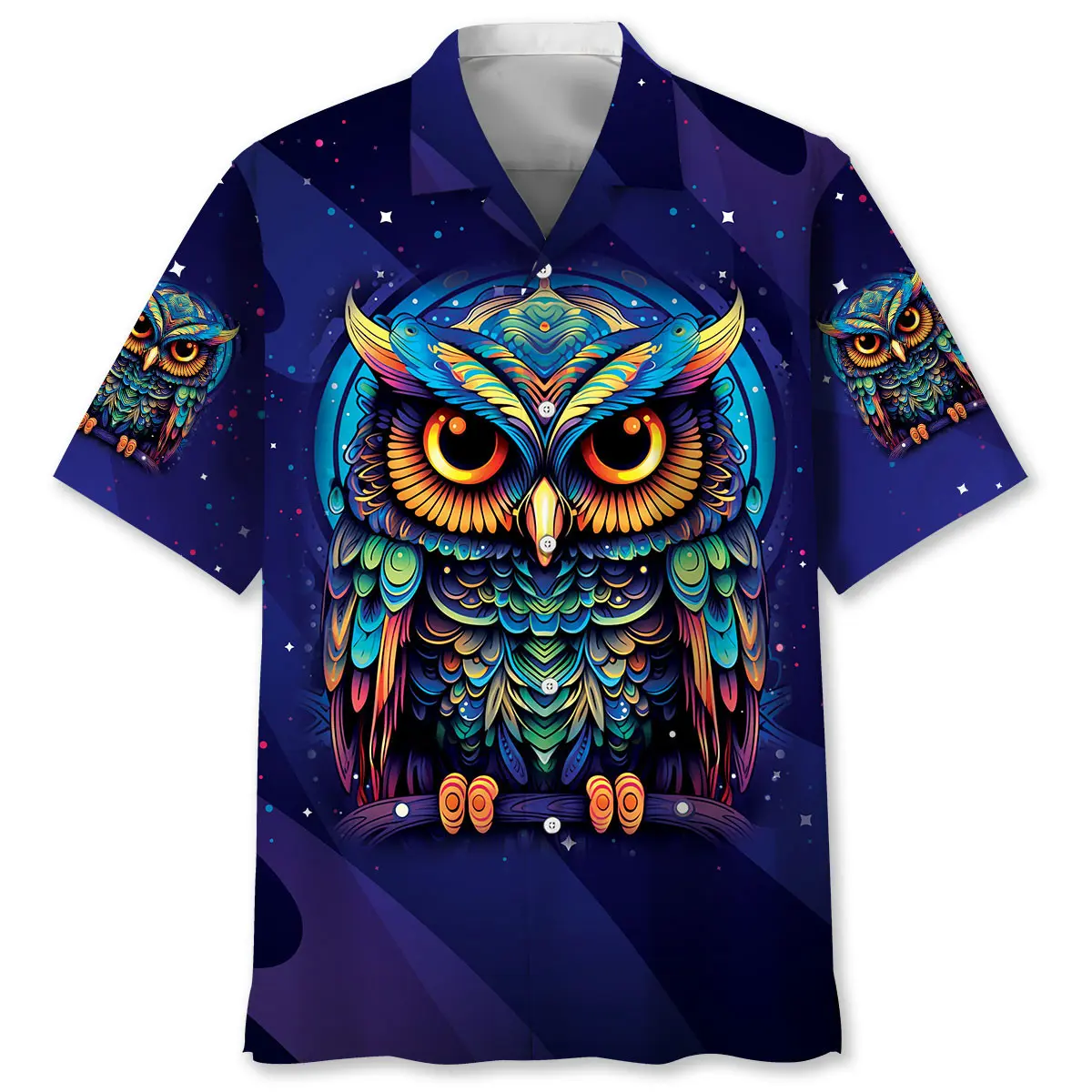Night Owl Art Hawaiian Shirt HWVB2763715 - VnBuy