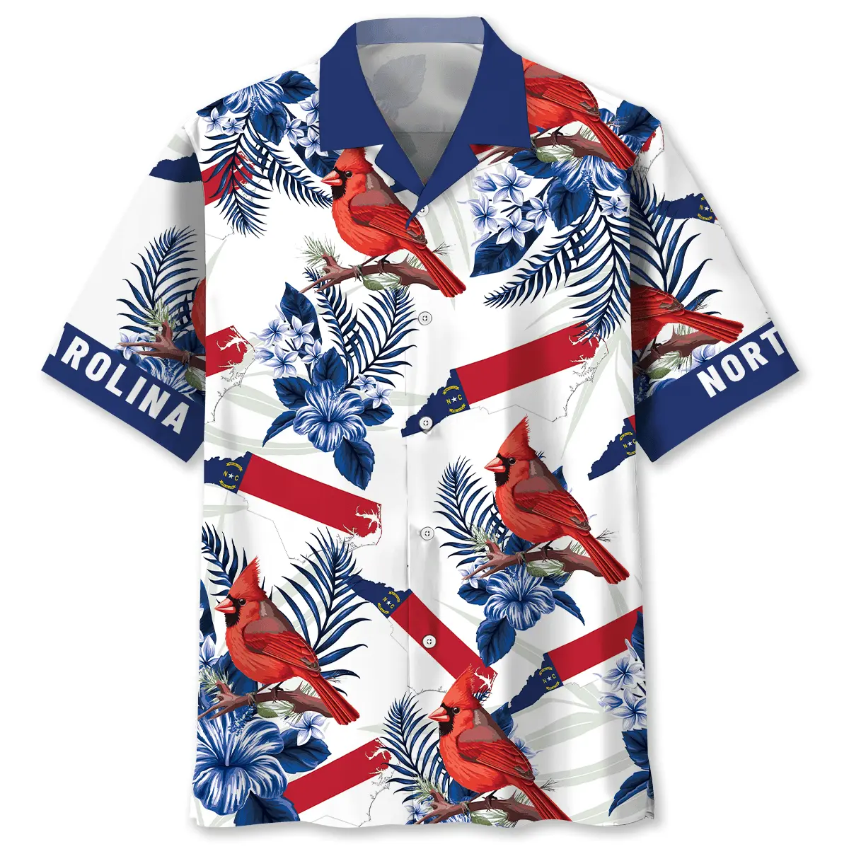 North Carolina Proud Cardinal Bird Hawaiian Shirt HWVB2764014 - VnBuy