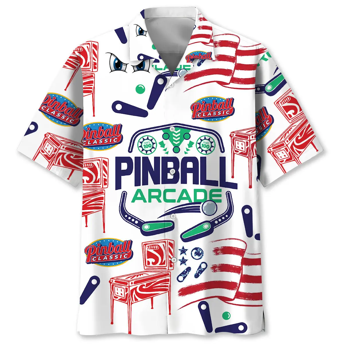Pinball Arcade Hawaiian Shirt HWVB2763698 - VnBuy