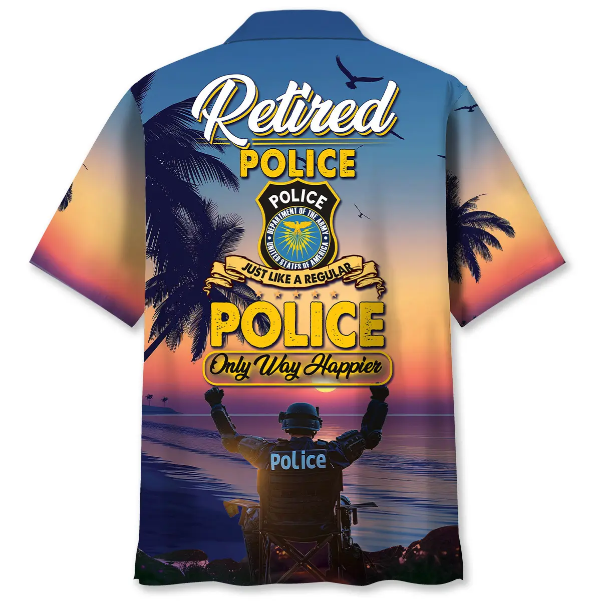 Police Retirement Hawaiian Shirt HWVB2763712 - VnBuy