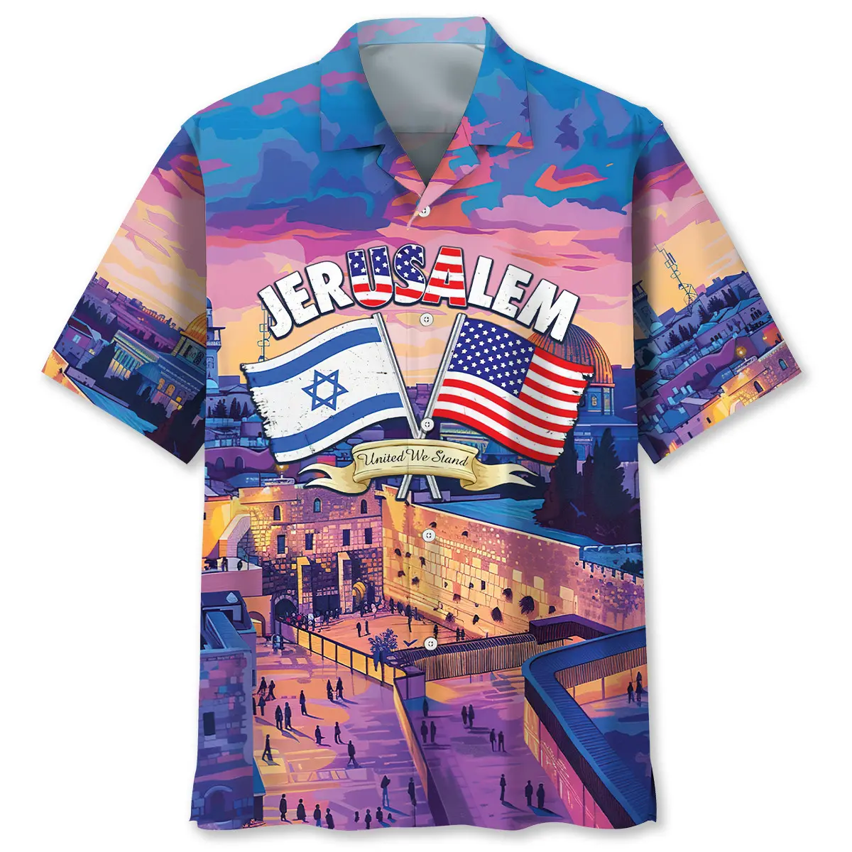 Pray for Jerusalem Hawaiian Shirt HWVB2763955 - VnBuy