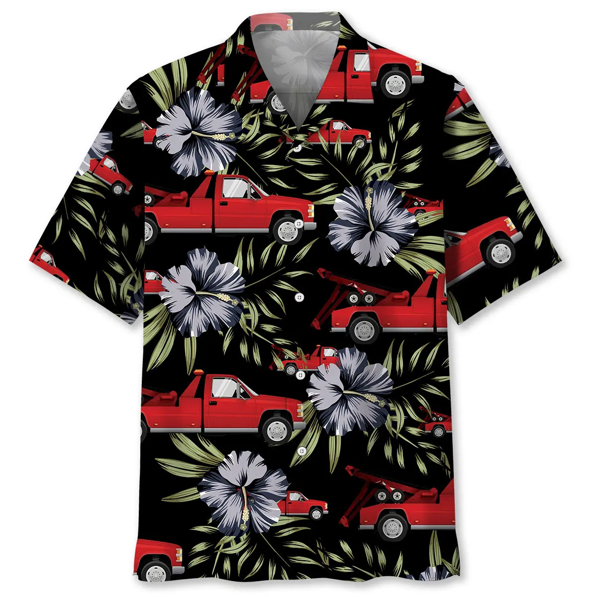 Red Tow Truck Operator Hawaiian Shirt HWVB2763728 - VnBuy