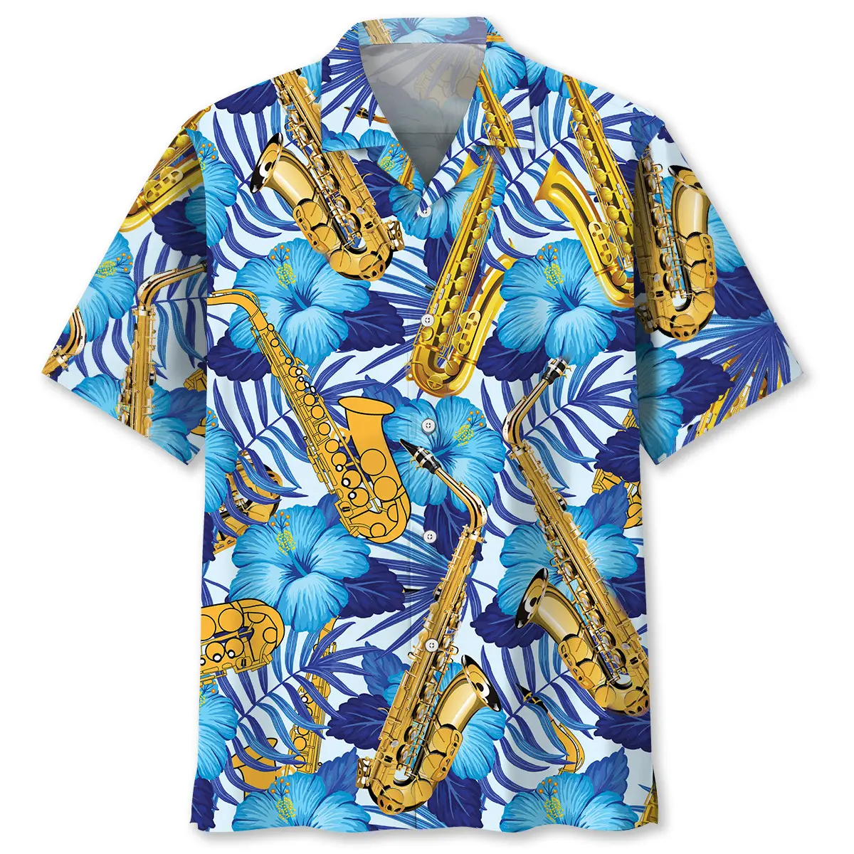 Saxophone Tropical Hawaiian Shirt HWVB2764001 - VnBuy