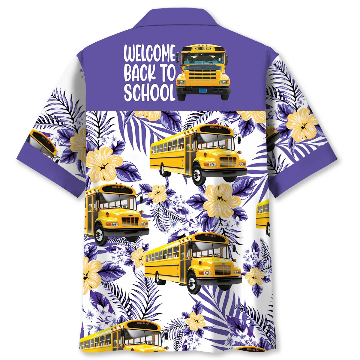 School Bus Welcome Back To School Hawaiian Shirt HWVB2763747 - VnBuy