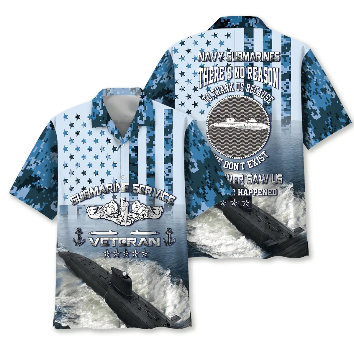 Submarine Service Veteran Hawaiian Shirt HWVB2763912 - VnBuy