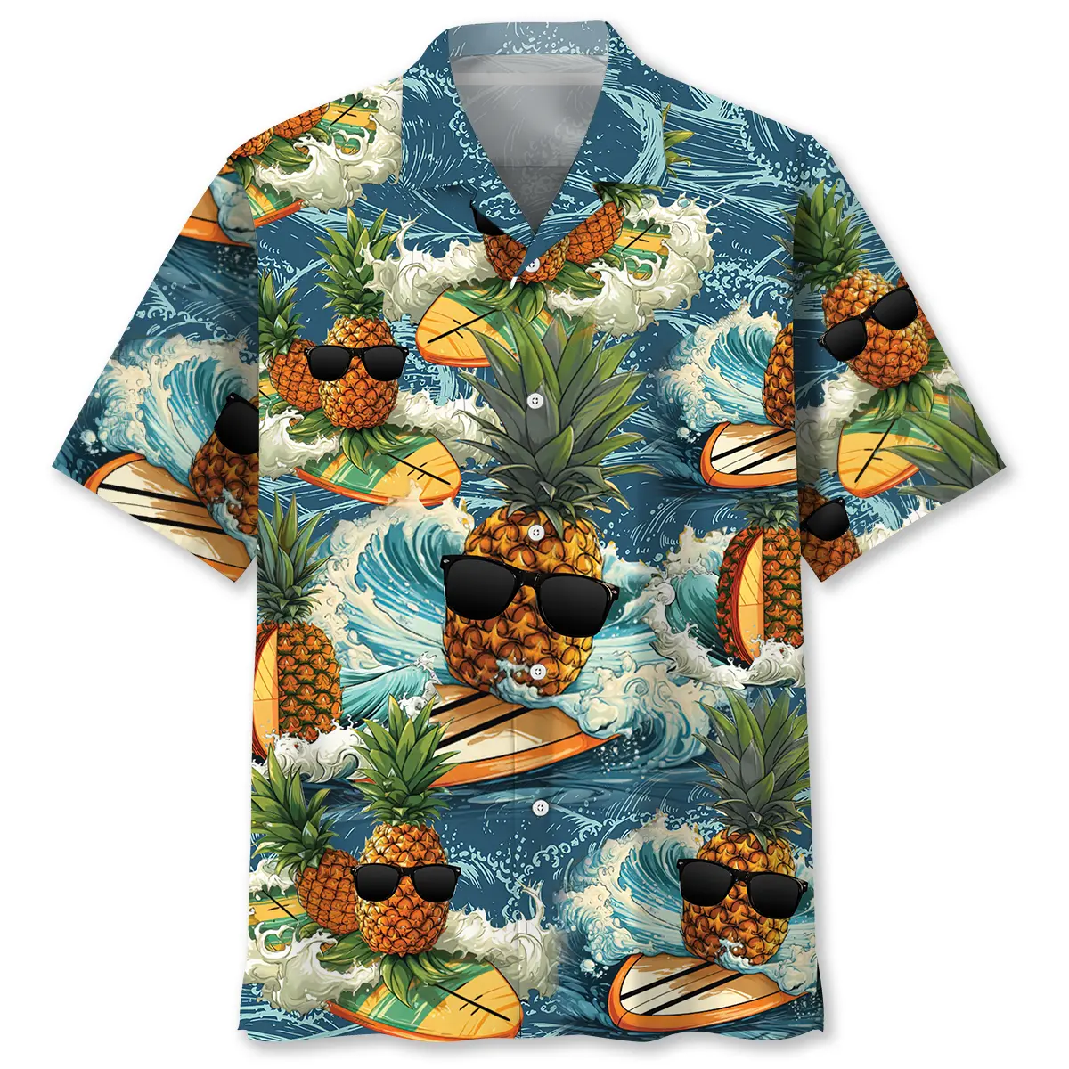 Surfing Pineapple Hawaiian Shirt Men HWVB2763027 - VnBuy