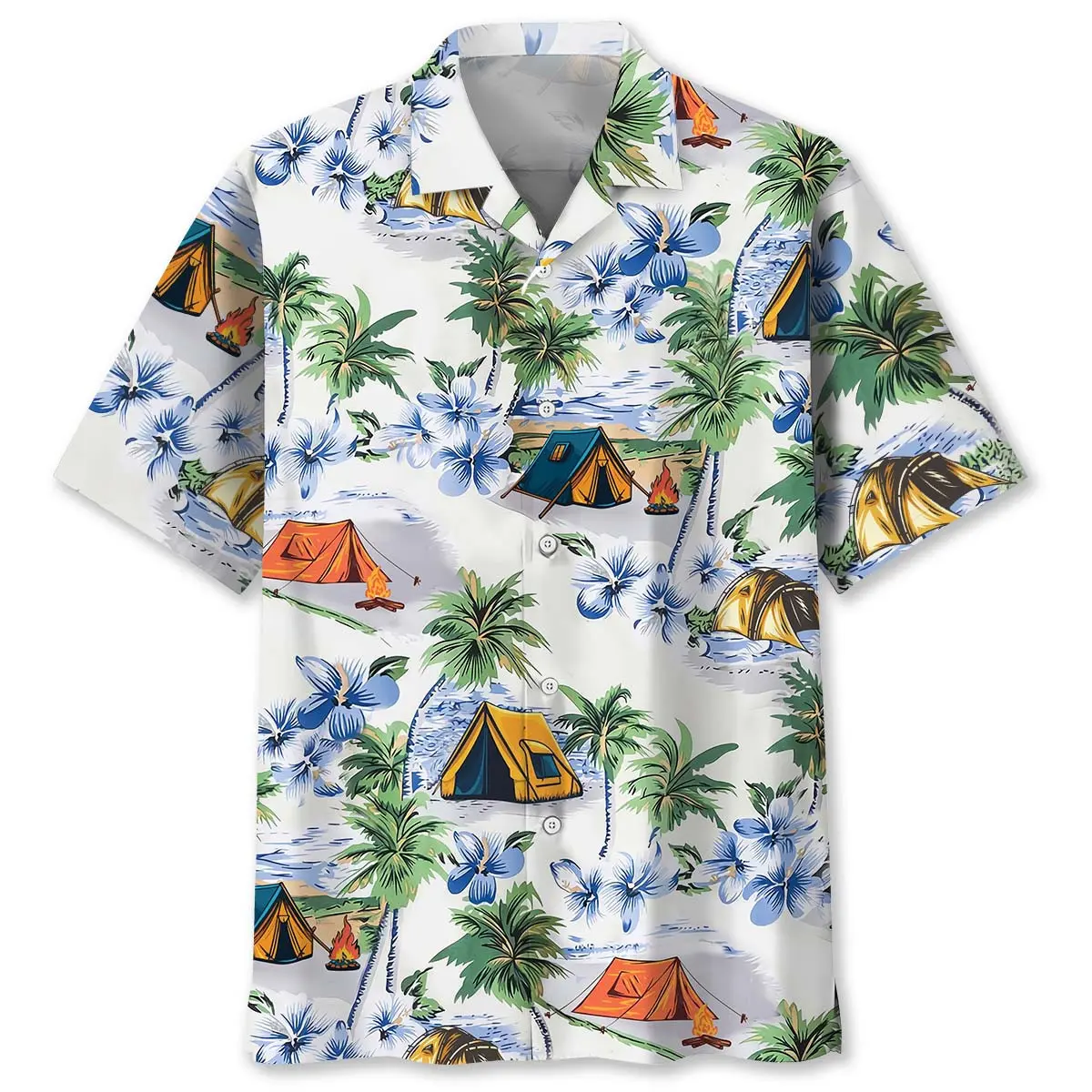 Tropical Camping Hawaiian Shirt HWVB2763041 - VnBuy