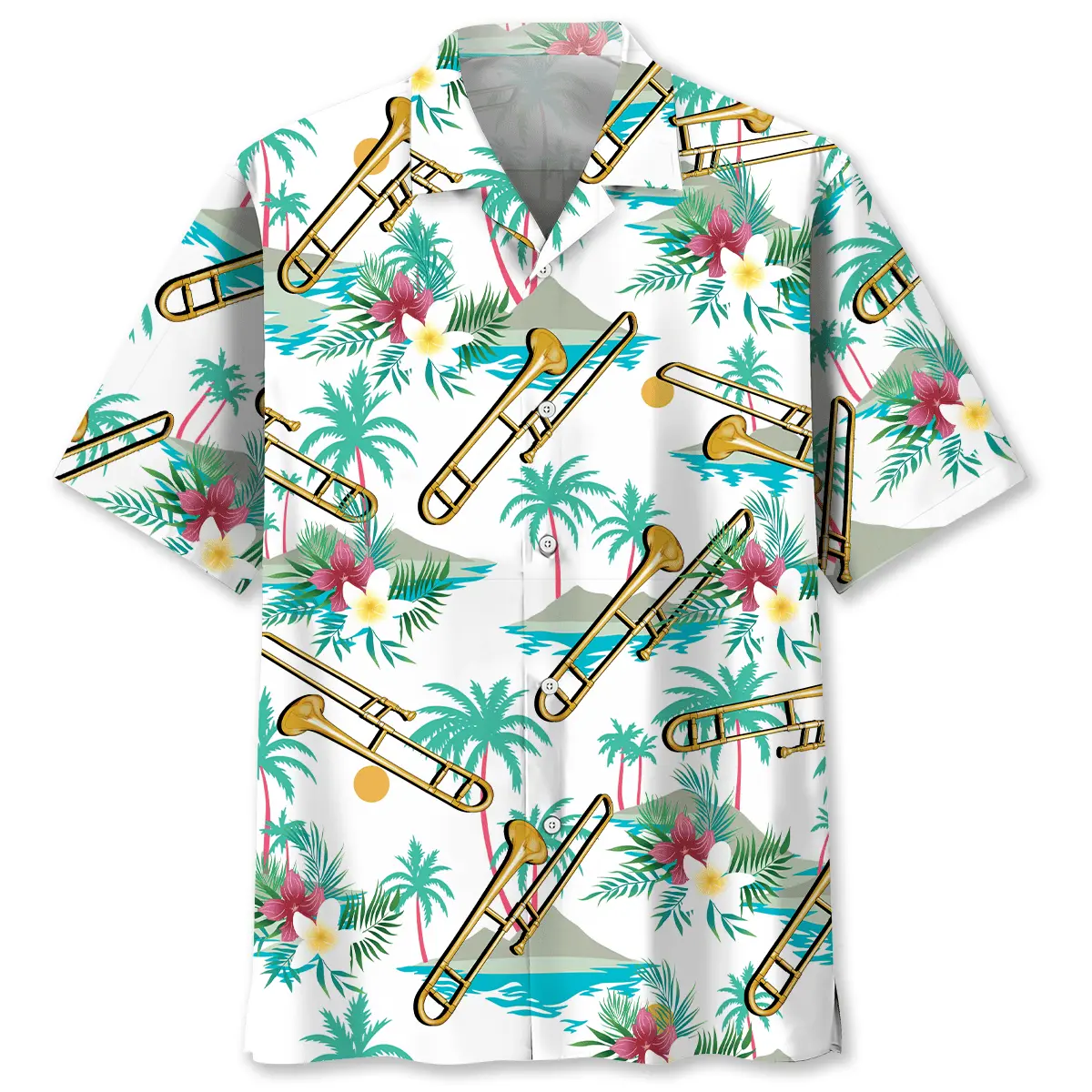Tropical Trombone Party Hawaiian Shirt HWVB2763927 - VnBuy
