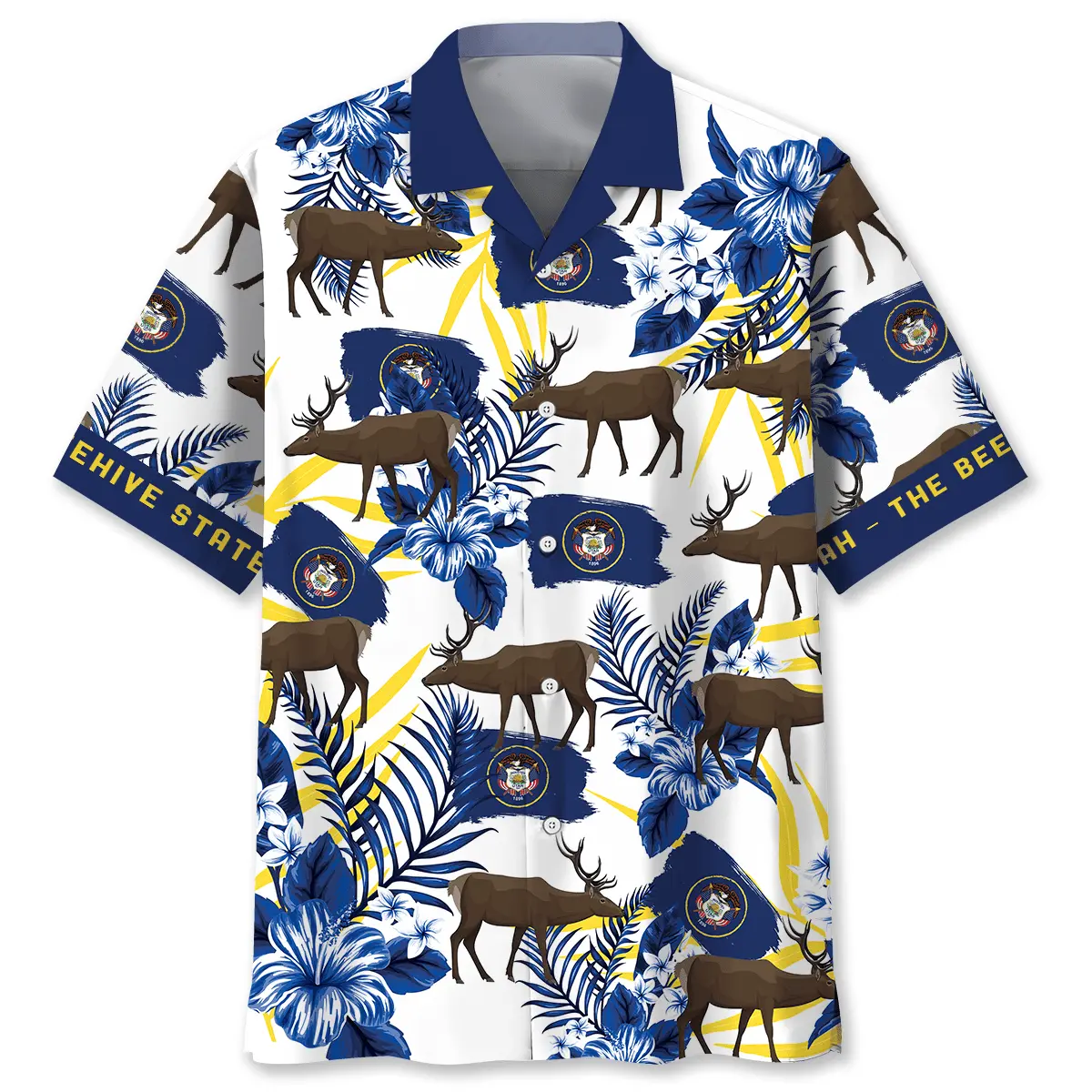 Utah Proud The Beehive State Hawaiian Shirt HWVB2763734 - VnBuy