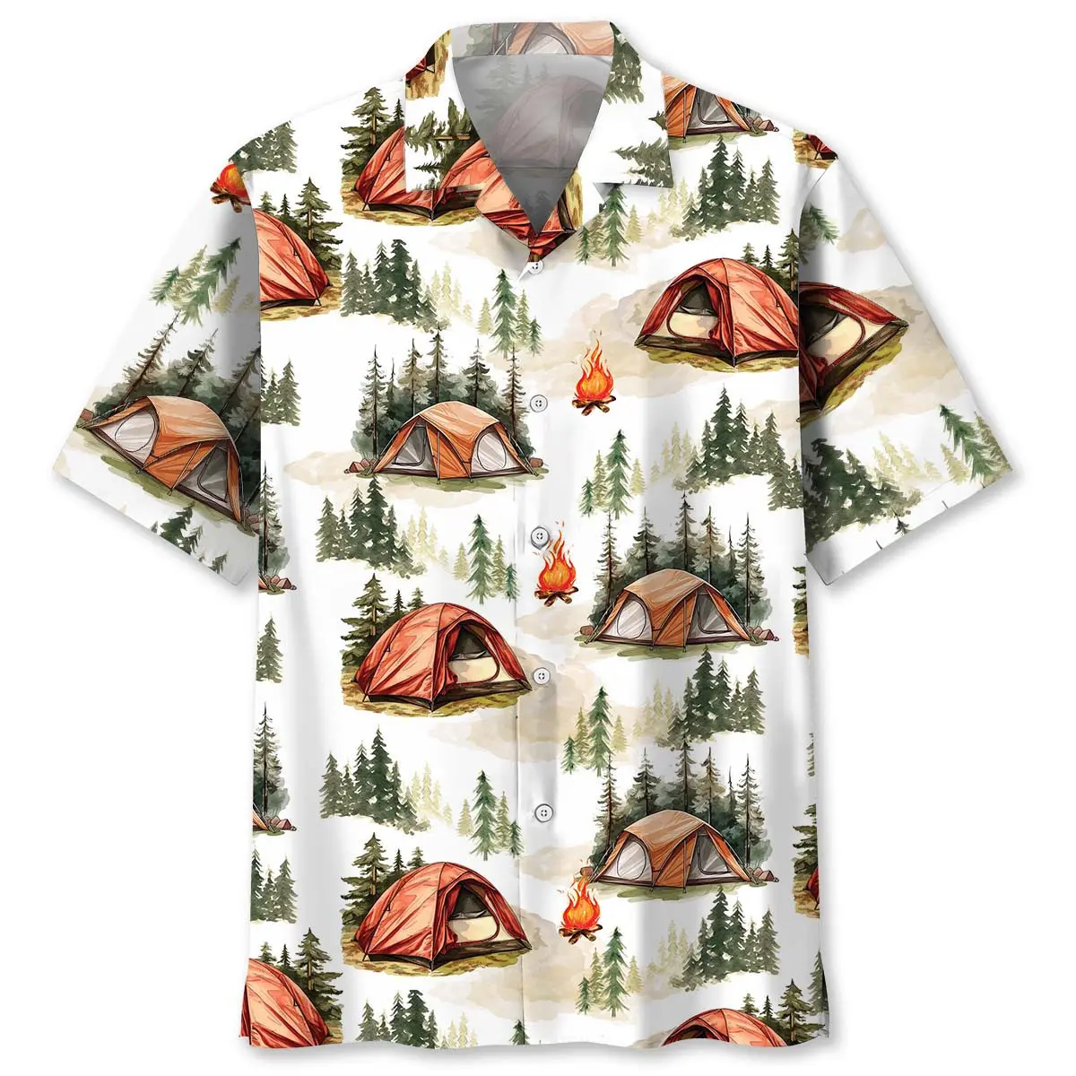 Vintage Camping Tent Hawaiian Shirt HWVB2763039 - VnBuy