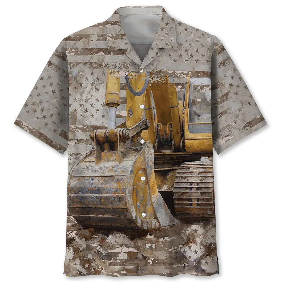 Vintage Excavator Hawaiian Shirt HWVB2763917 - VnBuy